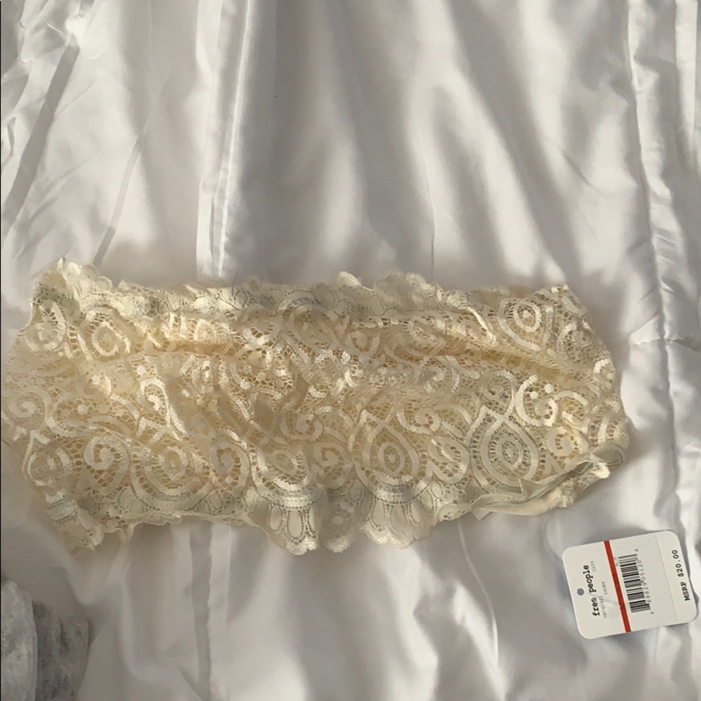 Free people off white bandeau size xs/s